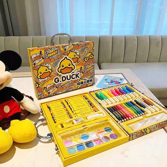 Art Drawing Set 67 Pcs Kit For Children Teens Adults Fancy Giftable Box Case - Picture 2 of 9